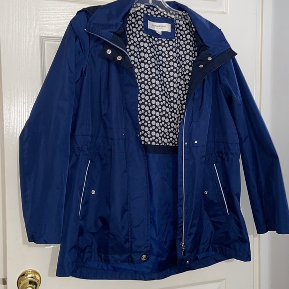 Liz Claiborne Spring to Fall Rain Jacket with Hood Plus Size 1X - Picture 7 of 13
